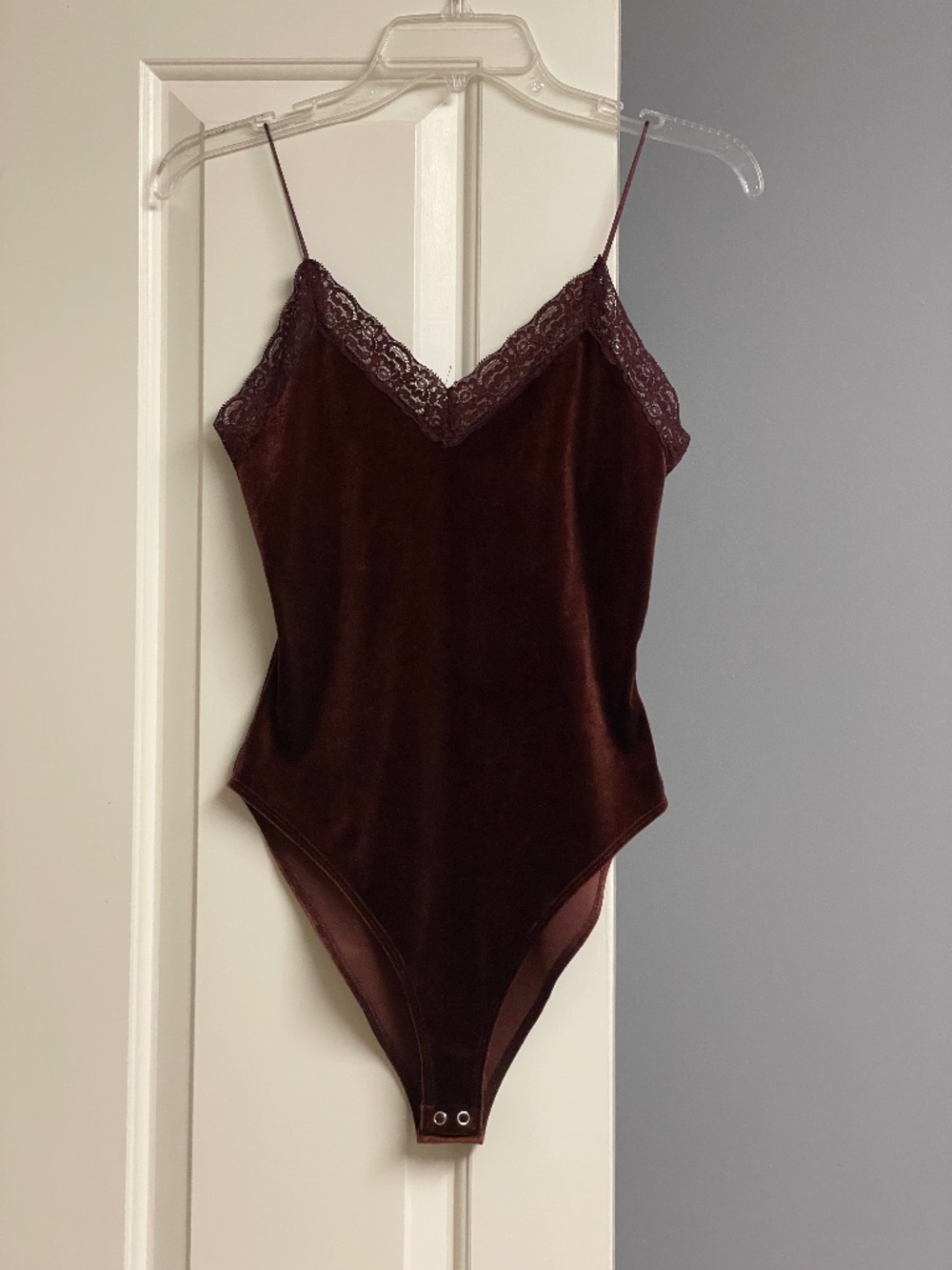 Forever 21 Velvet Bodysuit, Women, S
